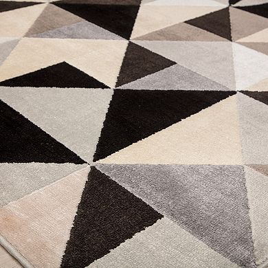 Elizabeth Sutton Vincenzo Modern Mosaic Geometric Area Rug