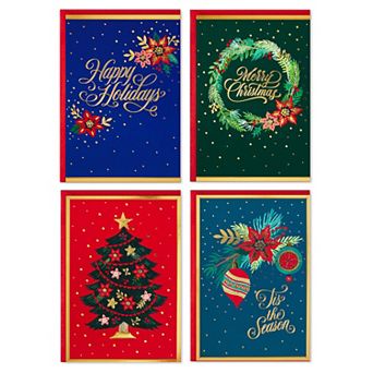 Hallmark Festive Foil Boxed Christmas Cards Assortment