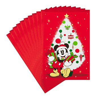 Hallmark Jolly Joyful Mickey Mouse 10-Pack of Disney Christmas Cards