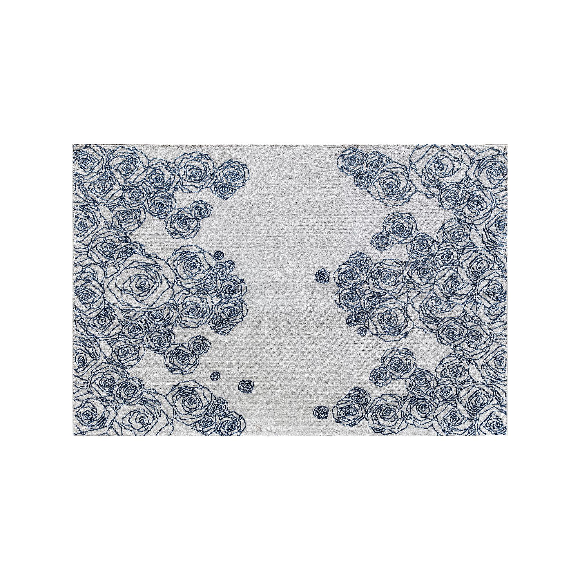 Elizabeth Sutton Vincenzo Transitional Floral Area Rug, Riveting Pink