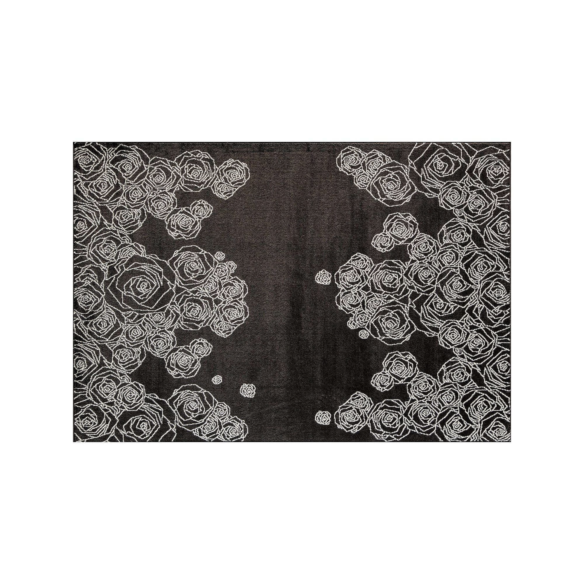 Elizabeth Sutton Vincenzo Transitional Floral Area Rug, Secret Symphony