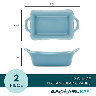 Rachael Ray Ceramics 2-pc. Rectangular Au Gratin Set