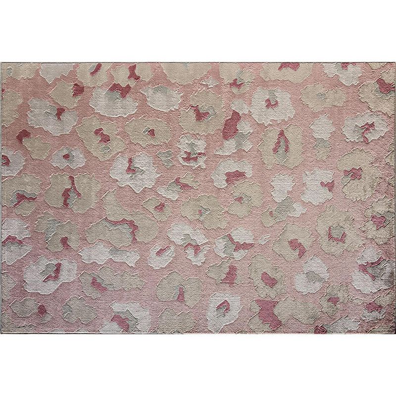 Elizabeth Sutton Vincenzo Modern Abstract Area Rug, Pink, 8X10 Ft