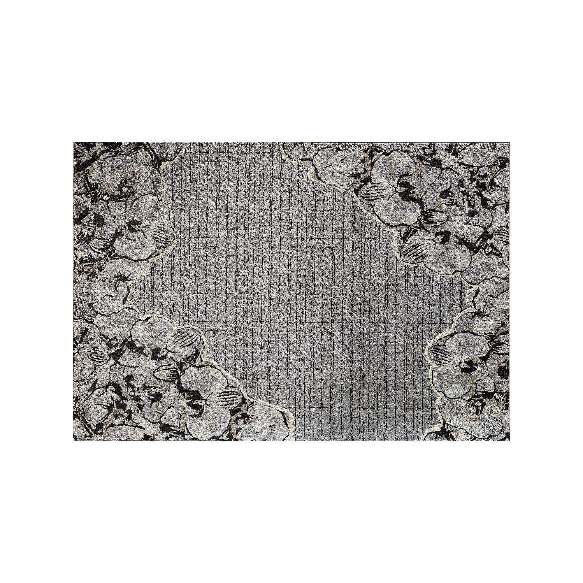 Elizabeth Sutton Vincenzo Modern Floral Area Rug, Cloud Nine