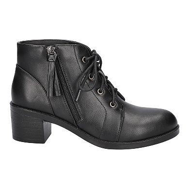 Becker by Easy Street Women's Block Heel Ankle Boots