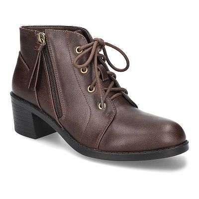 Becker by Easy Street Women's Block Heel Ankle Boots