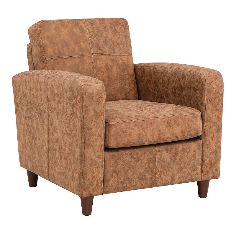 OSP Home Furnishings Venus Club Chair, Brown