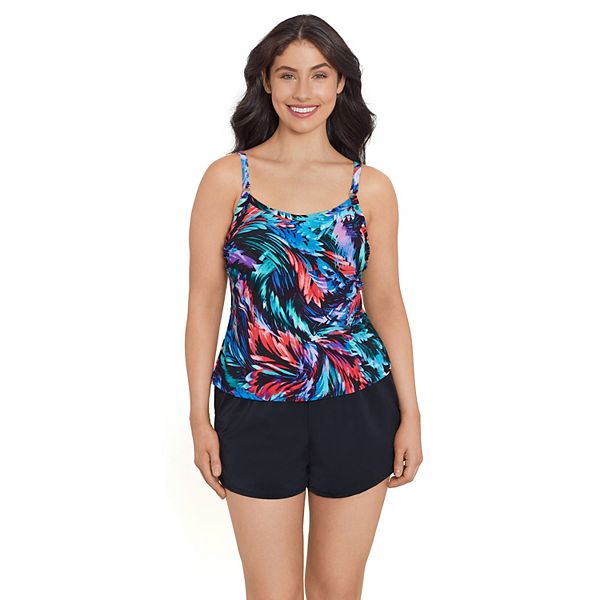 Women's Trimshaper Farrah Allover Control Tankini Top