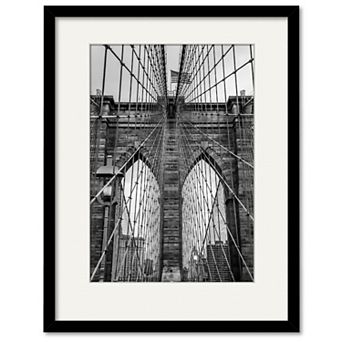 COURTSIDE MARKET Brooklyn Bridge Framed Wall Art