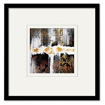 COURTSIDE MARKET Golden Waterfall Framed Wall Art
