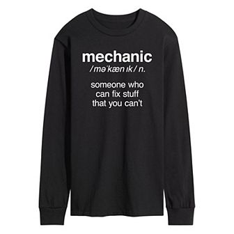 Men's Mechanic Definition Long Sleeve Tee