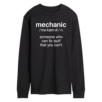 Men's Mechanic Definition Long Sleeve Tee