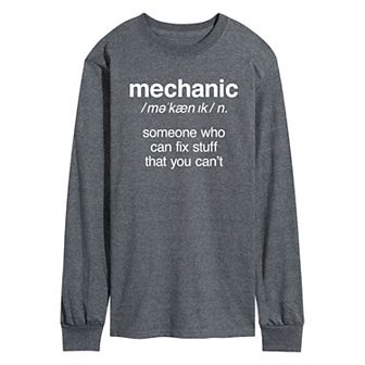 Men's Mechanic Definition Long Sleeve Tee