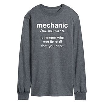Men's Mechanic Definition Long Sleeve Tee