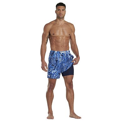 Men's Under Armour UA UPF 50+ Tie-Dyed Compression Volley Shorts