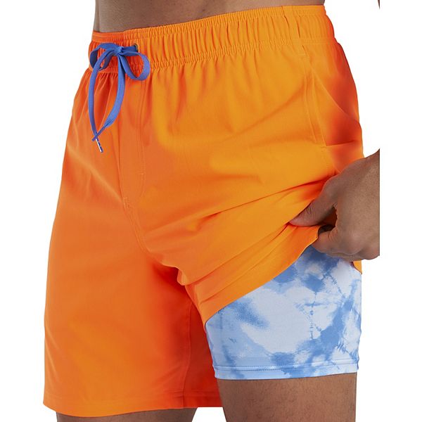 Men's Under Armour UA UPF 50+ TieDyed Compression Volley Shorts