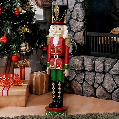 Sunnydaze Kristoff the Nutcracker Soldier - 37-Inch Christmas Decor
