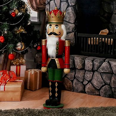 Sunnydaze Matthias The Prince Indoor And Outdoor Nutcracker Statue - 35 In