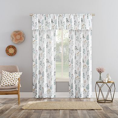 The Big One® Lakewood Foliage Print Light Filtering Rod Pocket Set of 2 Curtain Panels