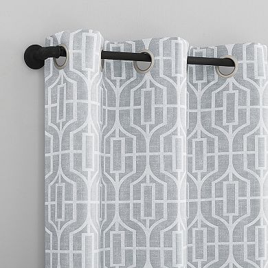 The Big One® Belmond Trellis Print Light Filtering Grommet Set of 2 Curtain Panels