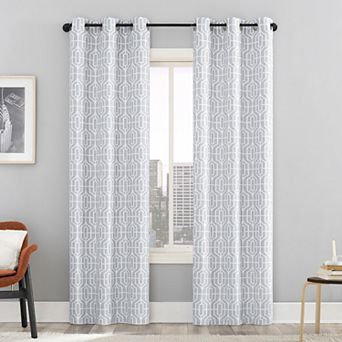 The Big One® Belmond Trellis Print Light Filtering Grommet Set of 2 Curtain Panels