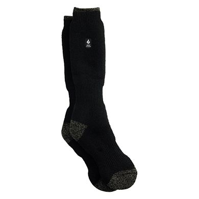 Women's Black Heat Holders Ashley Solid Long Socks