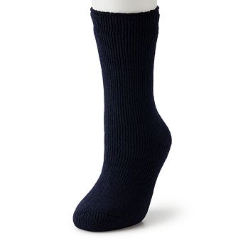 Women's Heat Holders Camellia Solid Crew Socks