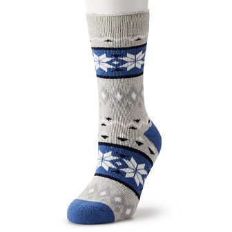 Women's Heat Holders Lite Melissa Fairisle Crew Socks