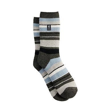 Women's Heat Holders Lite Peony Multi Stripe Crew Socks