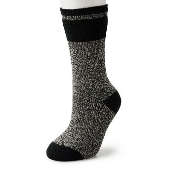 Women's Heat Holders Snowdrop Block Twist Crew Socks