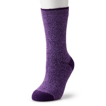 Women's Heat Holders Lite Viola Twist Crew Socks