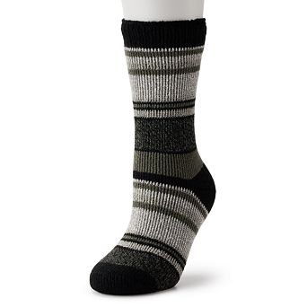 Women's Heat Holders Yasmine Multi Stripe Crew Socks