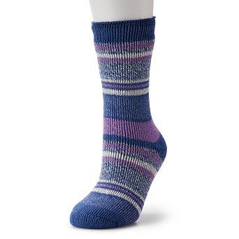 Women's Heat Holders Yasmine Multi Stripe Crew Socks