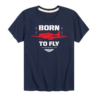 Boys 8-20 Top Gun Maverick "Born To Fly" Graphic Tee