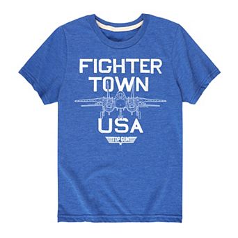 Boys 8-20 Top Gun Fighter Town USA Graphic Tee