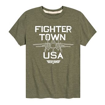 Boys 8-20 Top Gun Fighter Town USA Graphic Tee