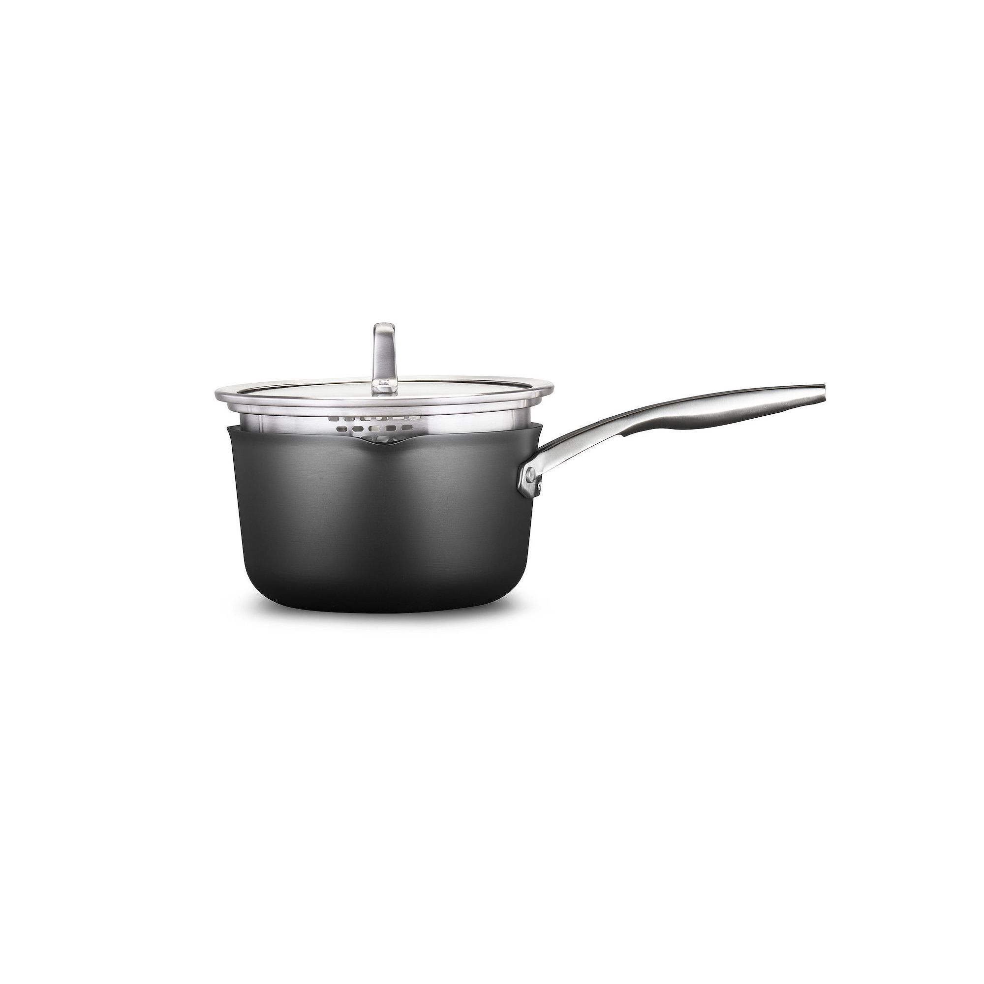 Calphalon Premier 3.5-qt. Hard-Anodized Nonstick Sauce Pan with Lid, Black