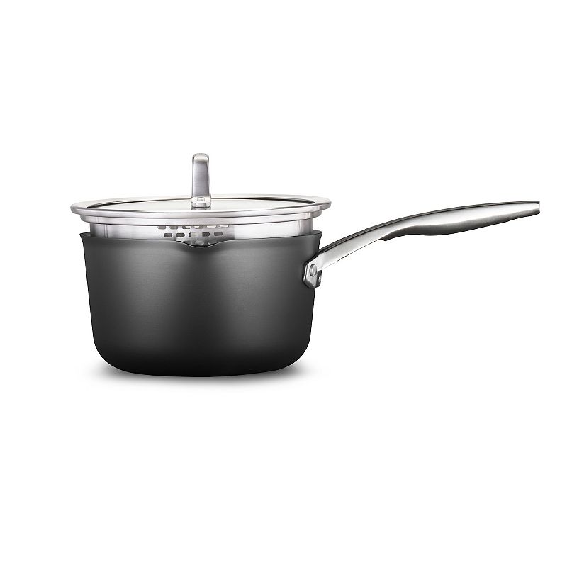 Calphalon Premier Hard-Anodized Nonstick 3.5-Quart Sauce Pan with Lid