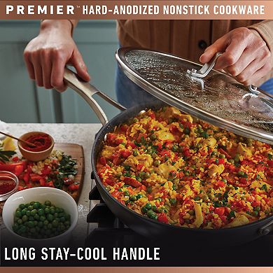 Calphalon Premier Hard-Anodized Nonstick Square Griddle Pan