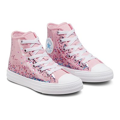 Hot pink glitter converse best sale