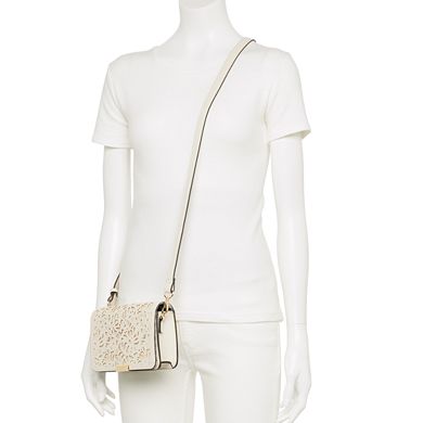 DRAPER JAMES RSVP™ Lucy Lasercut Crossbody Bag