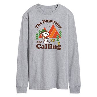 Men's Peanuts The Mountains Are Calling Tee