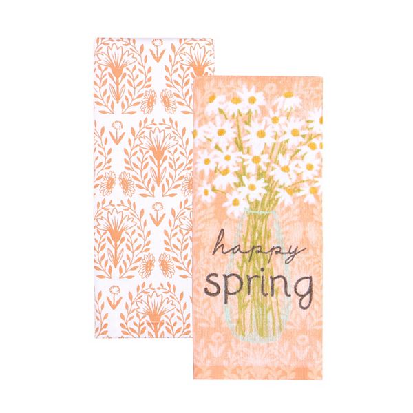 Celebrate Together™ Spring Happy Spring Kitchen Towel 2pk.