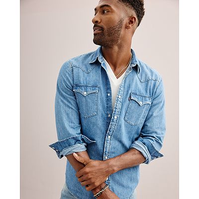 levis dress shirts Classic Button-up Shirt - Blue