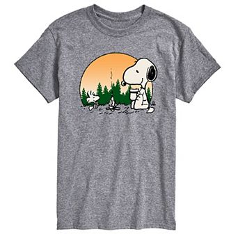 Men's Peanuts Campfire Mugs Tee