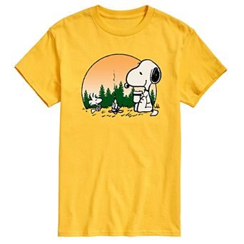 Men's Peanuts Campfire Mugs Tee