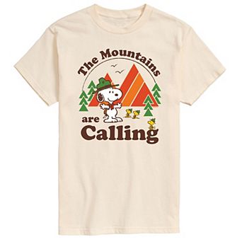 Men's Peanuts Mountains Are Calling Tee