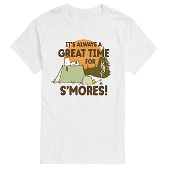 Men's Peanuts Smores Snoopy Woodstock Tee