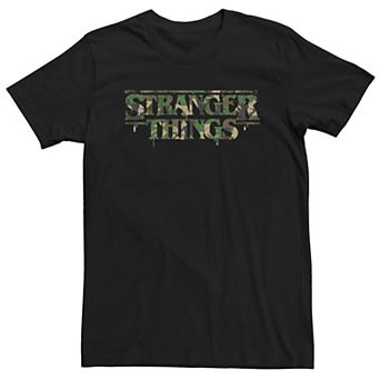 Big & Tall Netflix Stranger Things Camo Logo Tee