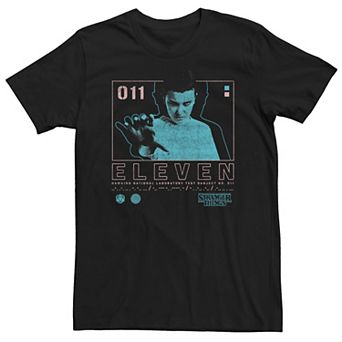 Big & Tall Netflix Stranger Things Eleven Hawkins National Laboratory Test Tee
